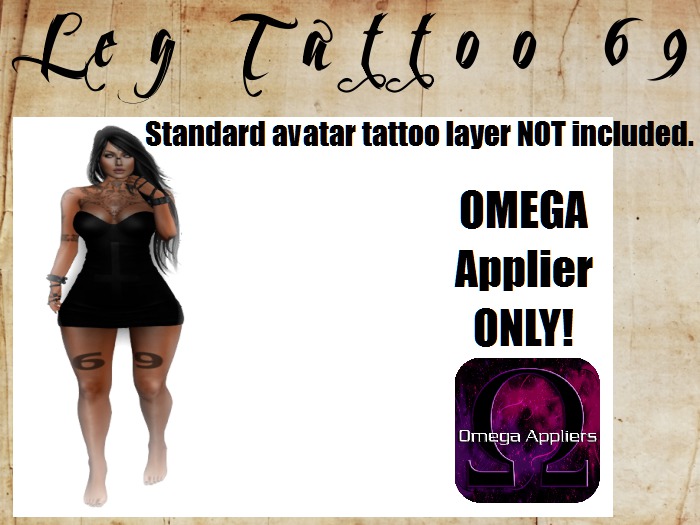 ~LEG-Tattoo // Black Design // 69~