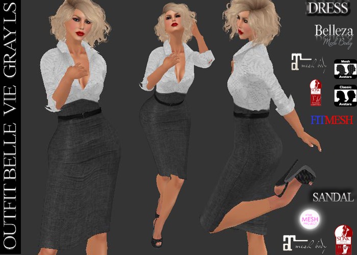 OUTFIT BELLE VIE GRAY LS