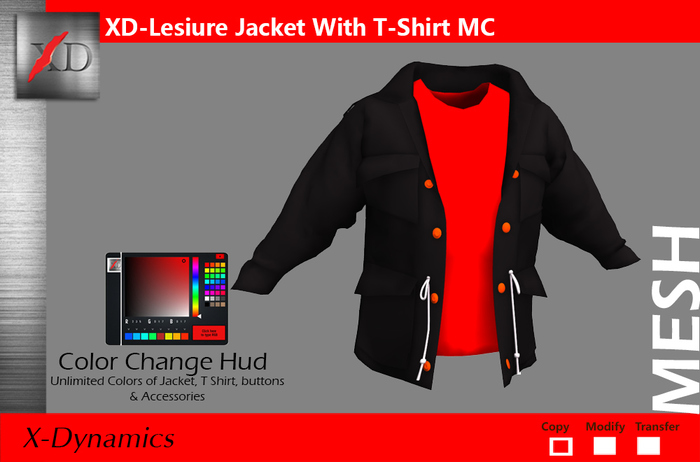 XD Leisure Jacket w T-Shirt MC