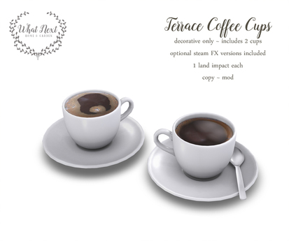 Second Life Marketplace What Next Terrace Coffee Cups Decor What Next Terrace Coffee Cups Decor