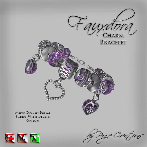 TFP - Fauxdora Charm Bracelet - Amethyst - Bagged