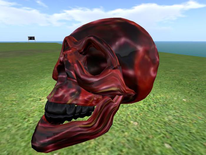blood skull tip jar