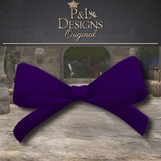 [P&L] Purple Hair Ribbon