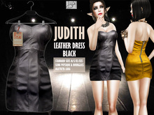 !gO! Judith leather dress - Black