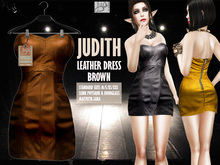 !gO! Judith leather dress - Brown