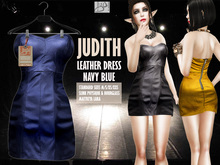 !gO! Judith leather dress - Navy blue