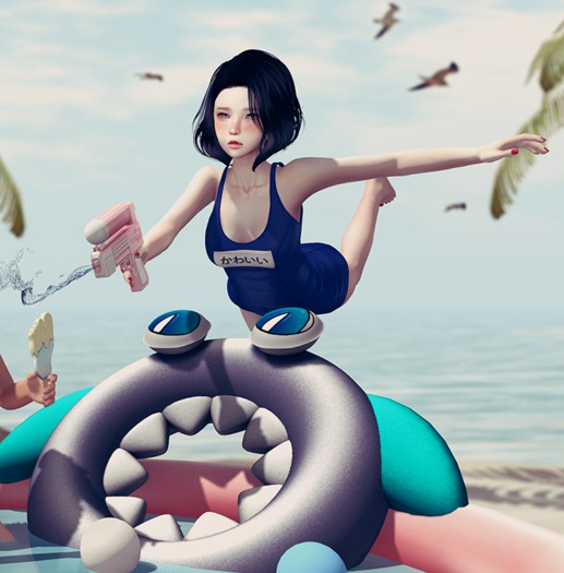 {Peaches} Jump Attack Pose