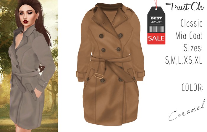 :: Trust Oh :: Mesh Mia Coat - Caramel