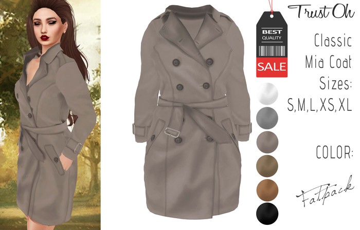 :: Trust Oh :: Mesh Mia Coat - FATPACK