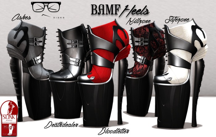Riske - SLINK HIGH - BAMF Heels Deathdealer (BOXED)