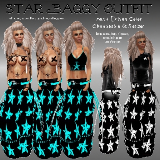 Star Baggy Outfit Female