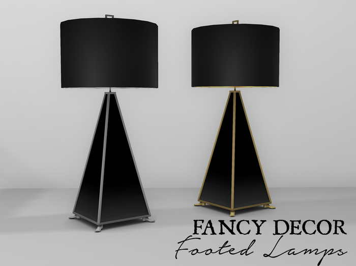 Fancy Decor: Footed Lamp (gold)