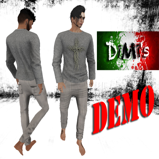 DiMi's - HOPE Man's Suit Pants and Sweater gray (DEMO)