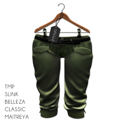 {MYNX} Pocket Capri's - Olive