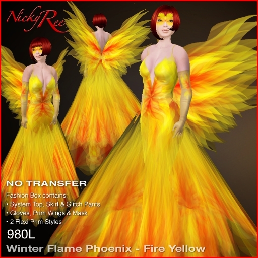 *NR* Winter Flame Phoenix Fire Yellow