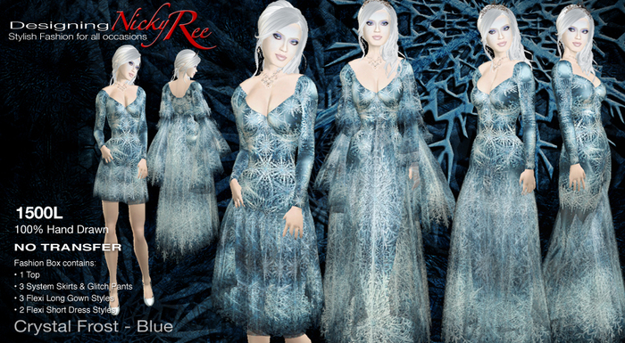 Nicky Ree Gowns - *NR* Crystal Frost - Blue
