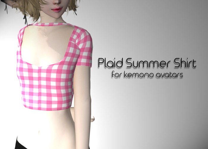 Kemono Plaid Summer Shirt