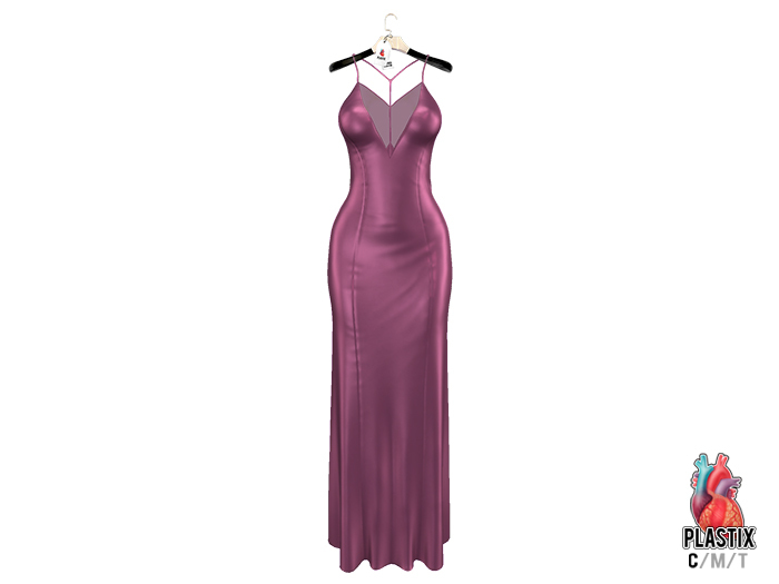 PLASTIX - Satin Slip Dress (Purple)