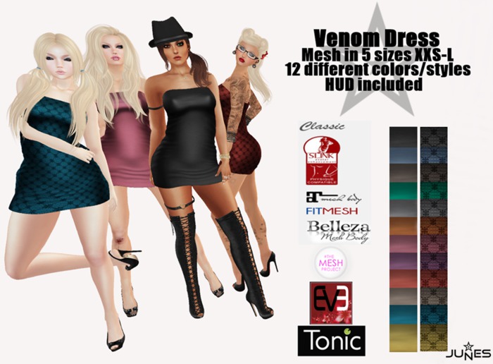 JUNES Venom Dress with HUD