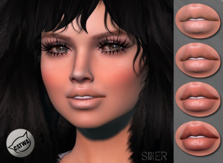 Second Life Marketplace - SHER .Soul Lipstick. Nude Palette - CATWA
