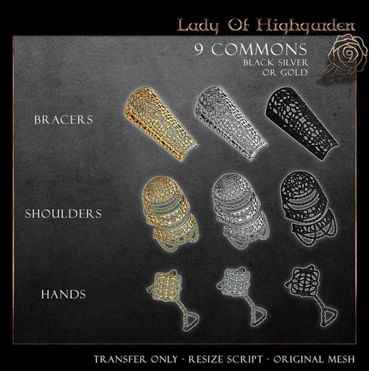 .aisling. LadyOfHighgarden - Hands ( Gold ) [REZ ME]