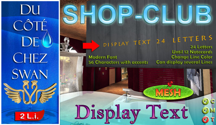 Display Text : 24 Letters + 12 Notecards - 2 L.i.