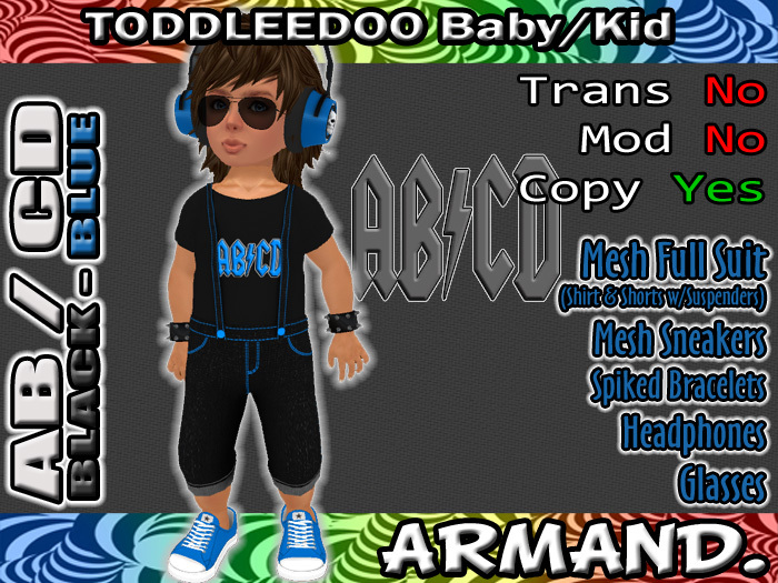 --ARMAND-- AB/CD - BLACK-BLUE