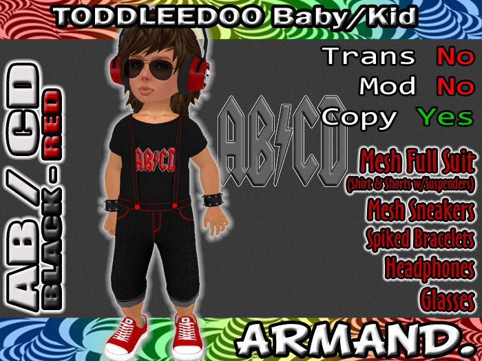 --ARMAND-- AB/CD - BLACK-RED