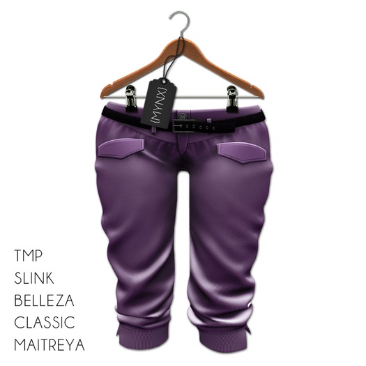 {MYNX} Pocket Capri's - Purple