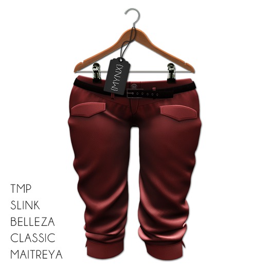 {MYNX} Pocket Capri's - Red