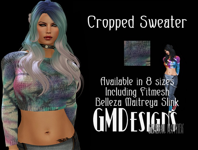 GMDesigns Splash Cropped Sweater