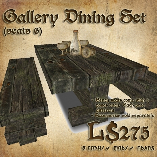 Shade - Medieval Gallery Dining Set (6 seat)