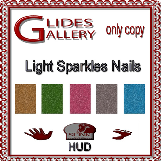 Light Sparkles Nails Hud