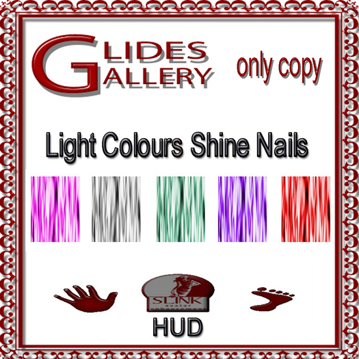 Light Colours Shine Nails Hud