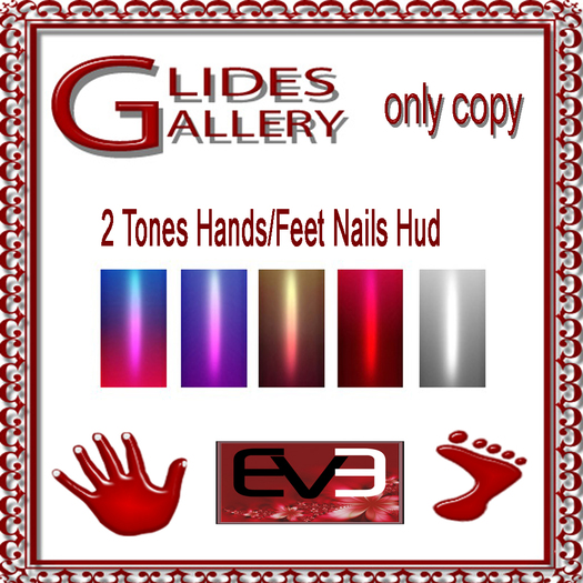 Two Tones  Finger/Toe Eve Nails Hud