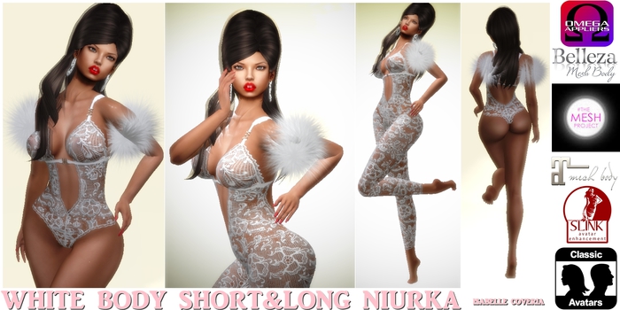 WHITE BODY SHORT &LONG NIURKA