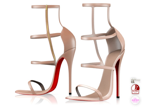 Second Life Marketplace - Garbaggio // Laila Sandals - Nude