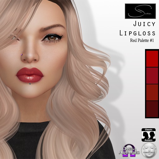 [Stellar] Juicy Lipgloss "Reds" Palette 1