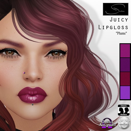 [Stellar] Juicy Lipgloss "Plums" (OMEGA / LELUTKA)