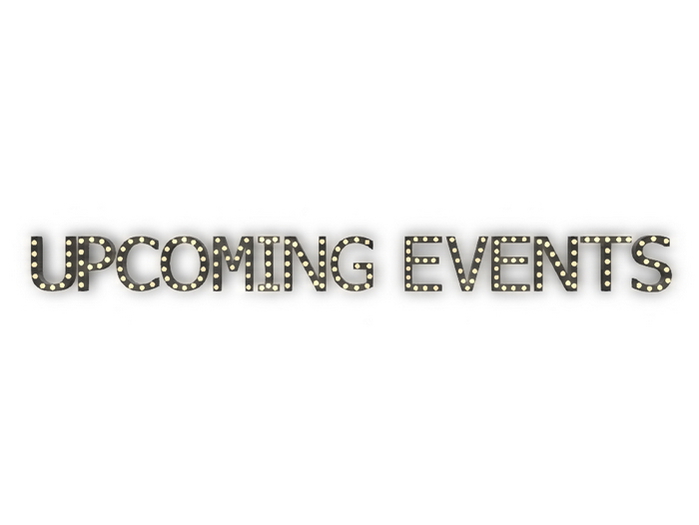[Px] "UPCOMING EVENTS" Illuminated Light Bulbs Sign