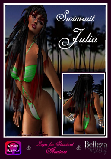 Swimsuit Julia with Appliers