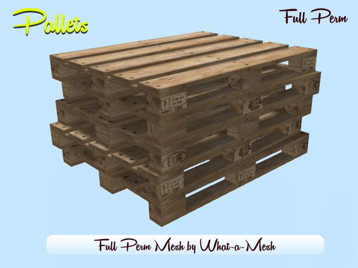 [WaM] Stack of Pallets - Full Perm Mesh