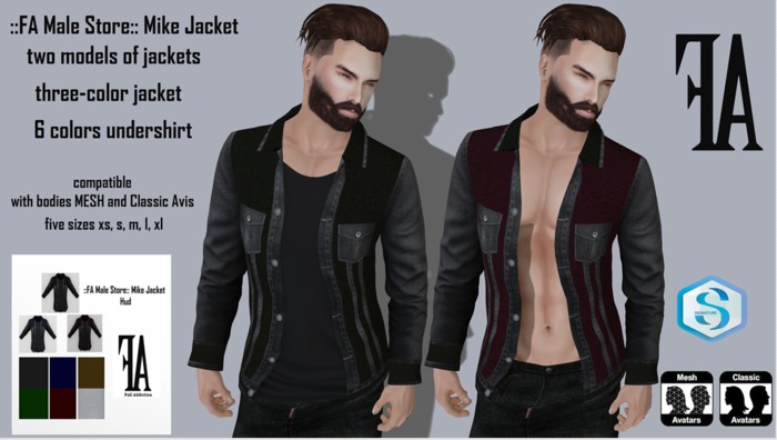 ::FA:: Jacket Mike Mesh for Male
