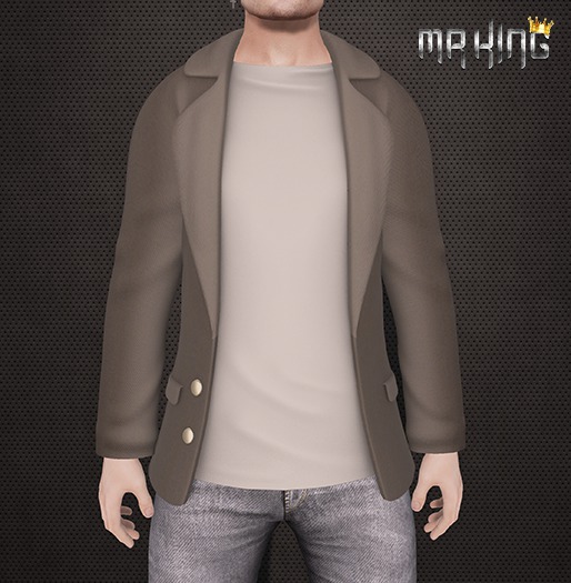 [M.R] Blazer Male RG Grey / White:Mesh::