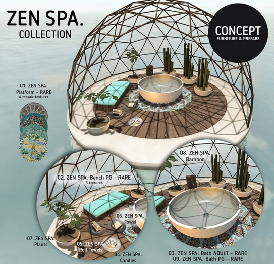 Concept} *02. ZEN SPA. Bench PG - RARE
