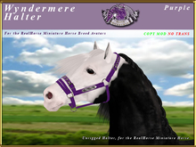*E* Wyndermere Halter [BOXED] RH Miniature Purple