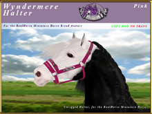 *E* Wyndermere Halter [BOXED] RH Miniature Pink