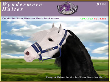 *E* Wyndermere Halter [BOXED] RH Miniature Blue