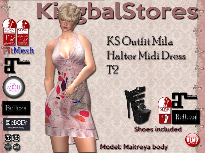 199 KS OUTFIT MILA HALTER MINI DRESS T2