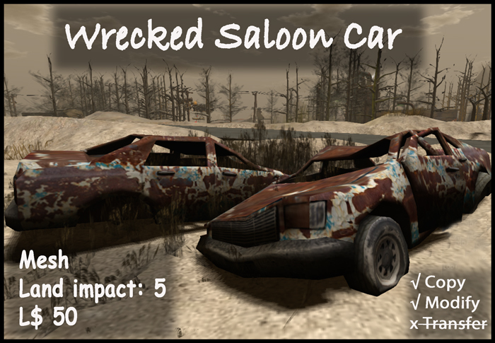 Wrecked Saloon Car